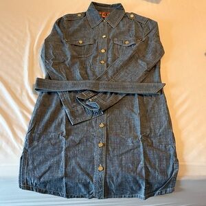Tory Burch Button-Up Dress with Belt
